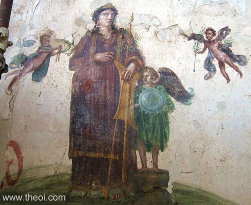 Aphrodite-Venus, Eros & Erotes | Greco-Roman fresco