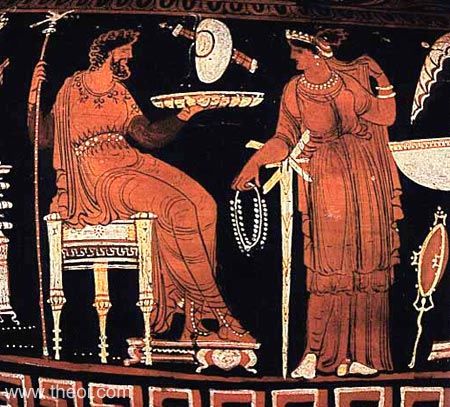 Hades &amp; Persephone, king &amp; queen of the underworld | Greek vase, Apulian red figure