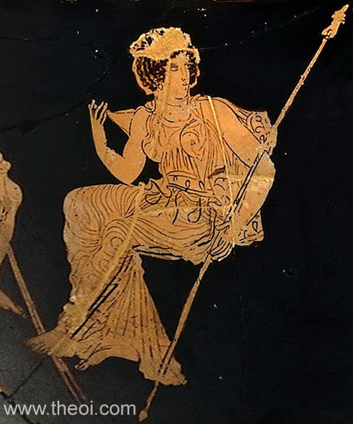 Hygeia | Attic red figure vase painting