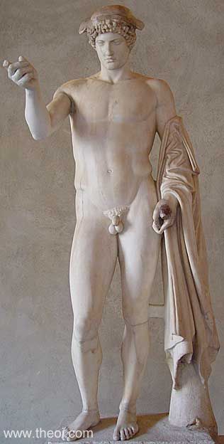 Hermes Loghion | Greco-Roman marble statue | Palazzo Altemps National Roman Museum, Rome