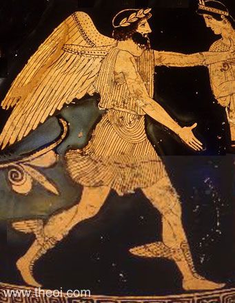 Boreas, god of winter & the north wind | Greek vase, Athenian red figure pelike