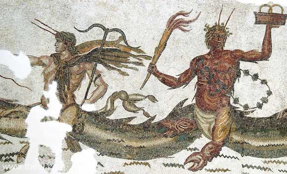 Triton & Phorcys | Greco-Roman mosaic