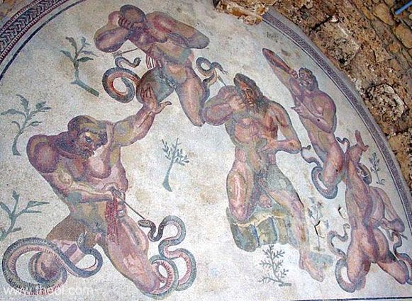 War of the Giants (Gigantomachia) | Greco-Roman mosaic