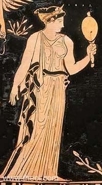 Iaso | Athenian red-figure amphora C5th B.C. | Museum of Fine Arts, Boston