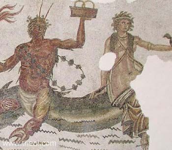 Phorcys & Ceto | Roman mosaic | Bardo Museum, Tunis
