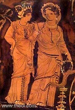 Peitho & Aphrodite | Apulian red-figure krater C4th B.C. | Dallas Museum of Art