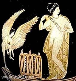 Eros & Pompe | Athenian red-figure chous C4th B.C. | Metropolitan Museum of Art, New York