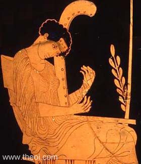 Muse Terpsichore | Athenian red-figure amphora C5th B.C. | British Museum, London