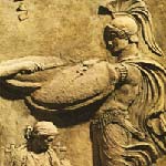 Curetes the Shield Clashing Daemones