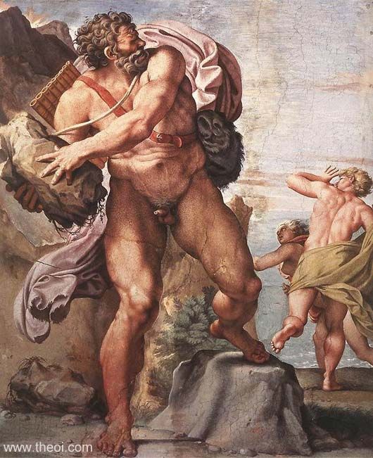Odysseus & the Cyclops Polyphemus by Annibale Carracci