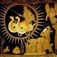Poenae & the Flight of Medea | Greek vase painting