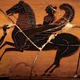 Bellerophon, Pegasus & Chimera | Greek vase painting