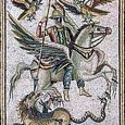 Bellerophon, Pegasus & Chimaera | Greco-Roman mosaic