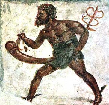 Phallic Hermes | Greco-Roman fresco