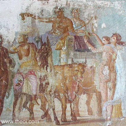 Dionysus-Bacchus & Ariadne | Greco-Roman fresco