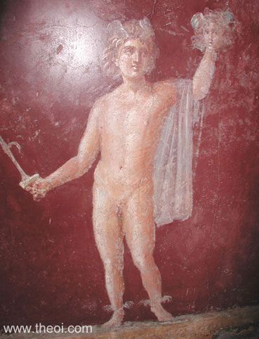 Perseus & Head of Medusa | Greco-Roman fresco