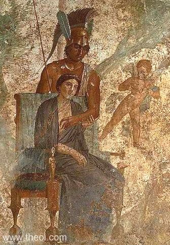 Ares & Aphrodite | Greco-Roman fresco