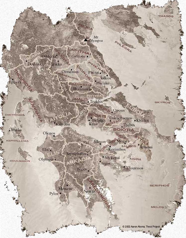 Kingdoms  Theoi Greek Mythology