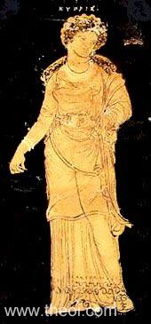 Aphrodite | Apulian red figure vase painting