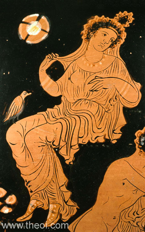 Aphrodite with dove | Apulian red-figure volute krater C4th B.C. | Museum of Fine Arts, Boston