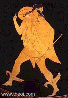 Hermes | Athenian red-figure stamnos C5th B.C. | Musée du Louvre, Paris