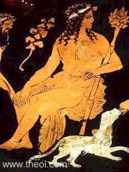 Dionysus | Attic red figure vase painting