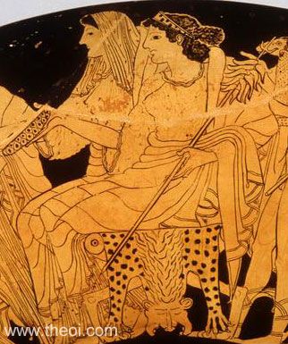 Hestia and Demeter | Athenian red-figure kylix C5th B.C. | Antikensammlung Berlin