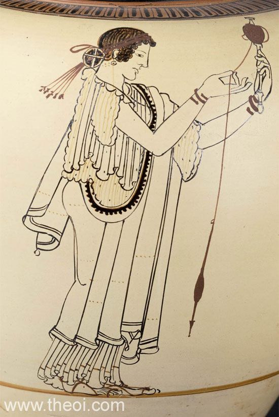 Spinner | Athenian red-figure oinochoe C5th B.C. | British Museum, London