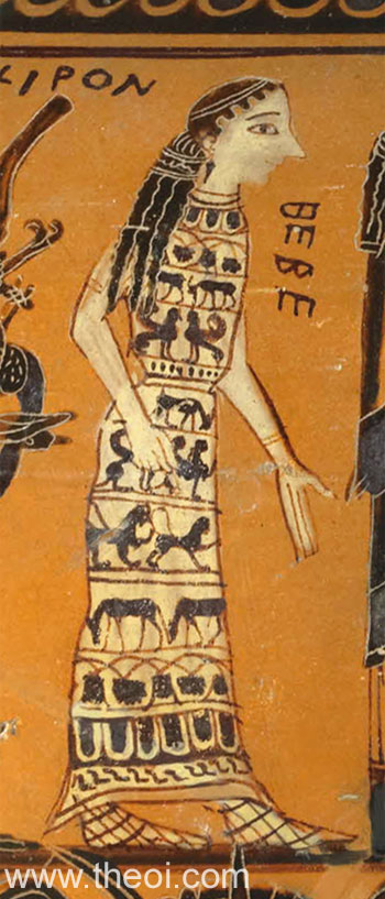 Hebe | Athenian black-figure dinos C6th B.C. | British Museum, London