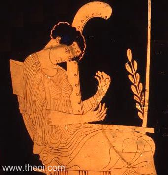 Muse Terpsichore | Athenian red-figure amphora C5th B.C. | British Museum, London