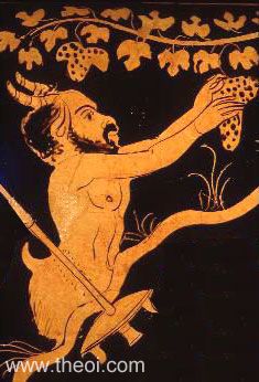 Pan | Lucanian red figure vase painting