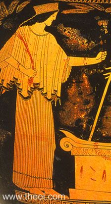 Demeter & Triptolemus - Ancient Greek Vase Painting