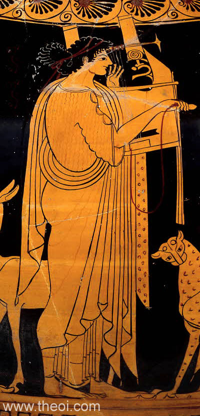 Apollo | Attic red figure vase painting