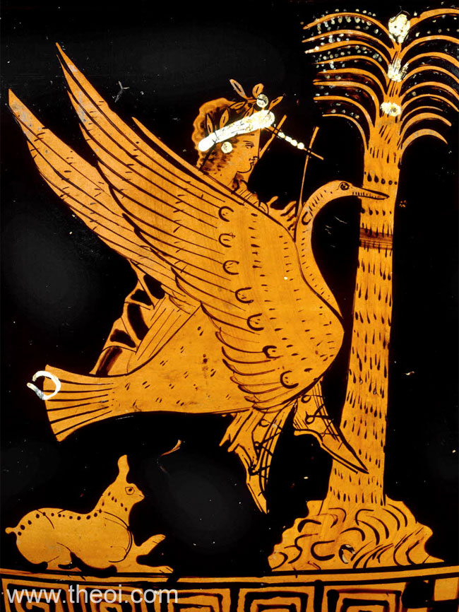 Apollo Riding Swan - Ancient Greek Vase Painting