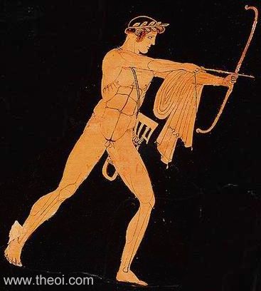 Apollo | Attic red figure vase painting