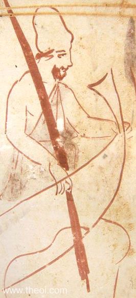 Charon ferryman of the dead | Athenian red-figure lekythos C5th B.C. | Rhode Island School of Design Museum, New York