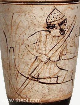 Charon | Attic red figure vase painting