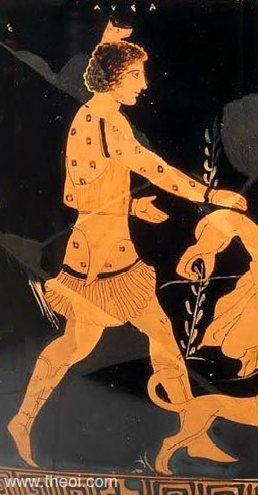 Lyssa | Attic red figure vase painting