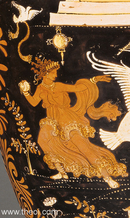 Peitho | Apulian red figure vase painting