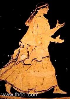 Nereid Psamathe | Attic red figure vase painting