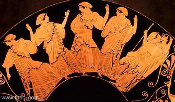 Nereids & Nereus | Attic red figure vase painting