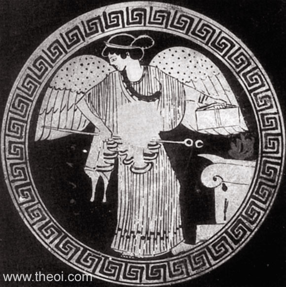 Iris | Attic red figure vase painting