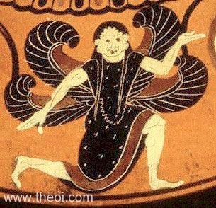 Gorgon | Attic black figure vase painting
