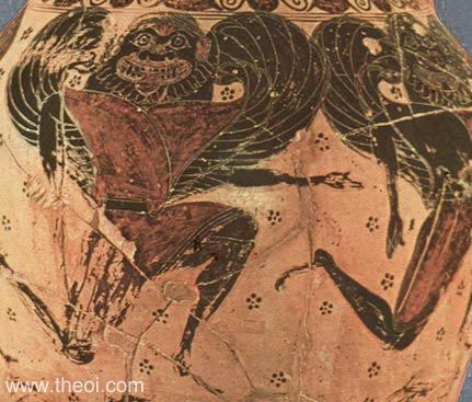 Gorgons | Attic black figure vase painting