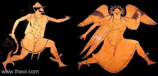 Perseus & Medusa | Attic red figure vase painting