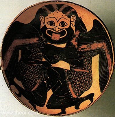 Gorgons | Attic black figure vase painting