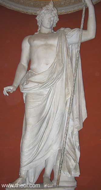 Antinous as Dionysus | Greco-Roman marble statue | Pio-Clementino Museum, Vatican Museums