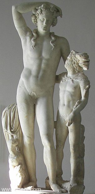 statue of dionysus