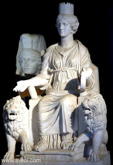 Cybele | Greco-Roman marble statue | Museum Rome