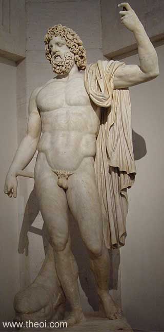 Poseidon Greek God Postcard Classic Mythology Statue Greece Gift 